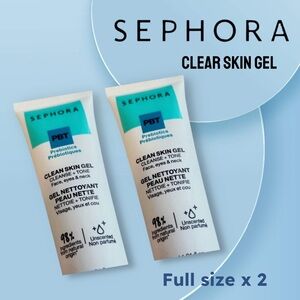 🆕*NEW* SEPHORA | FULL x 2 | Clean Skin Gel Cleanser with Prebiotics